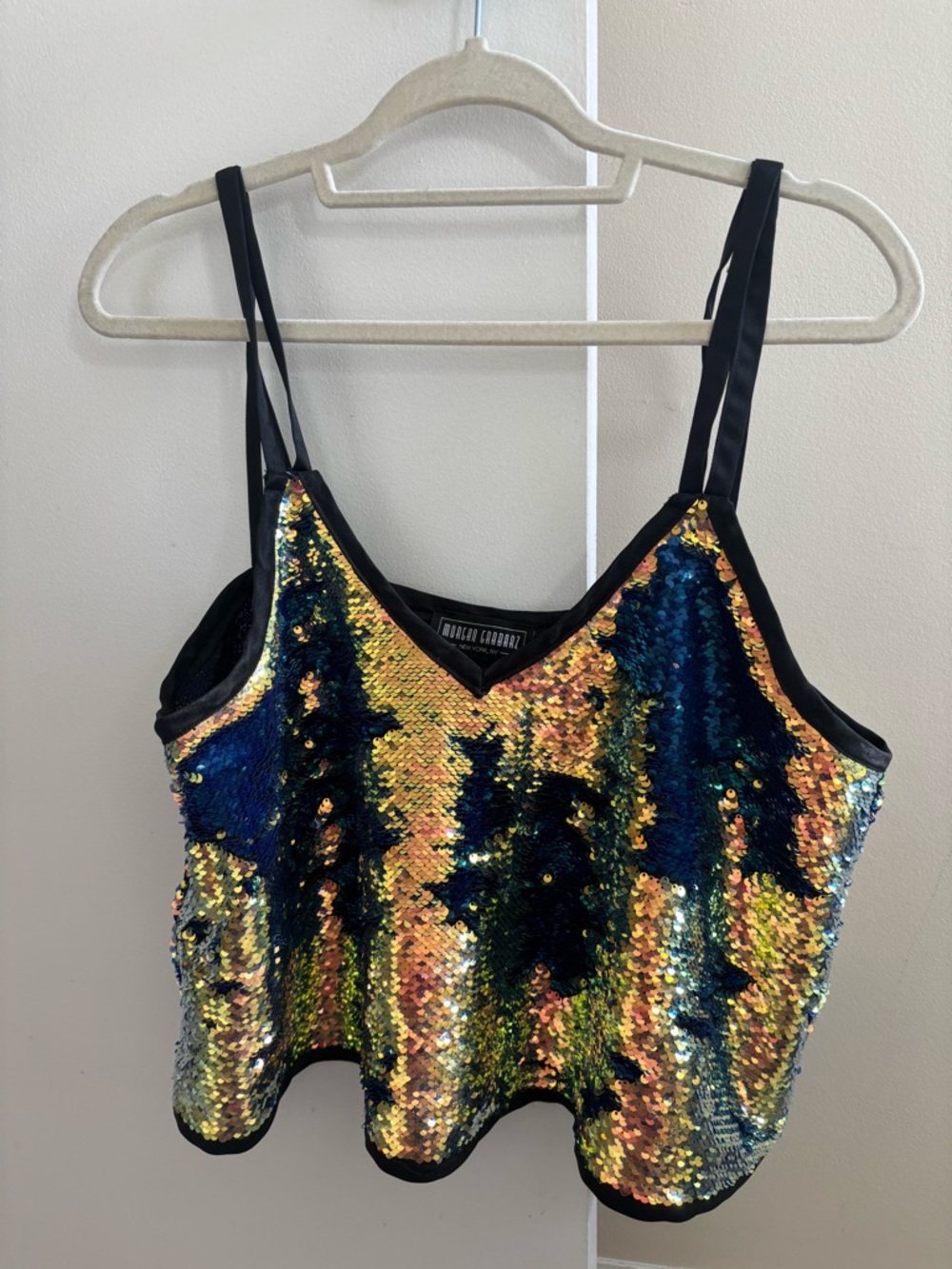 Morgan & Co. Multicolor Reversible Sequin Cami Top
